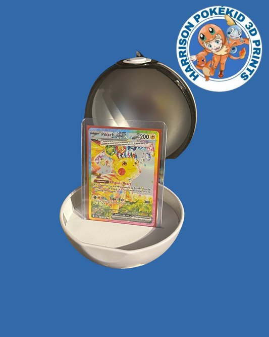 Adapter to turn your Pokeball tin in to a card display